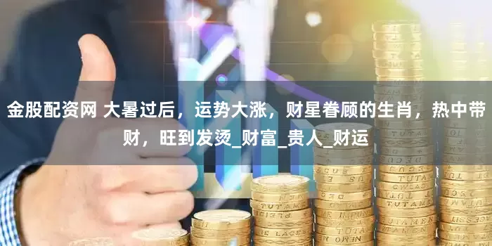 金股配资网 大暑过后，运势大涨，财星眷顾的生肖，热中带财，旺到发烫_财富_贵人_财运